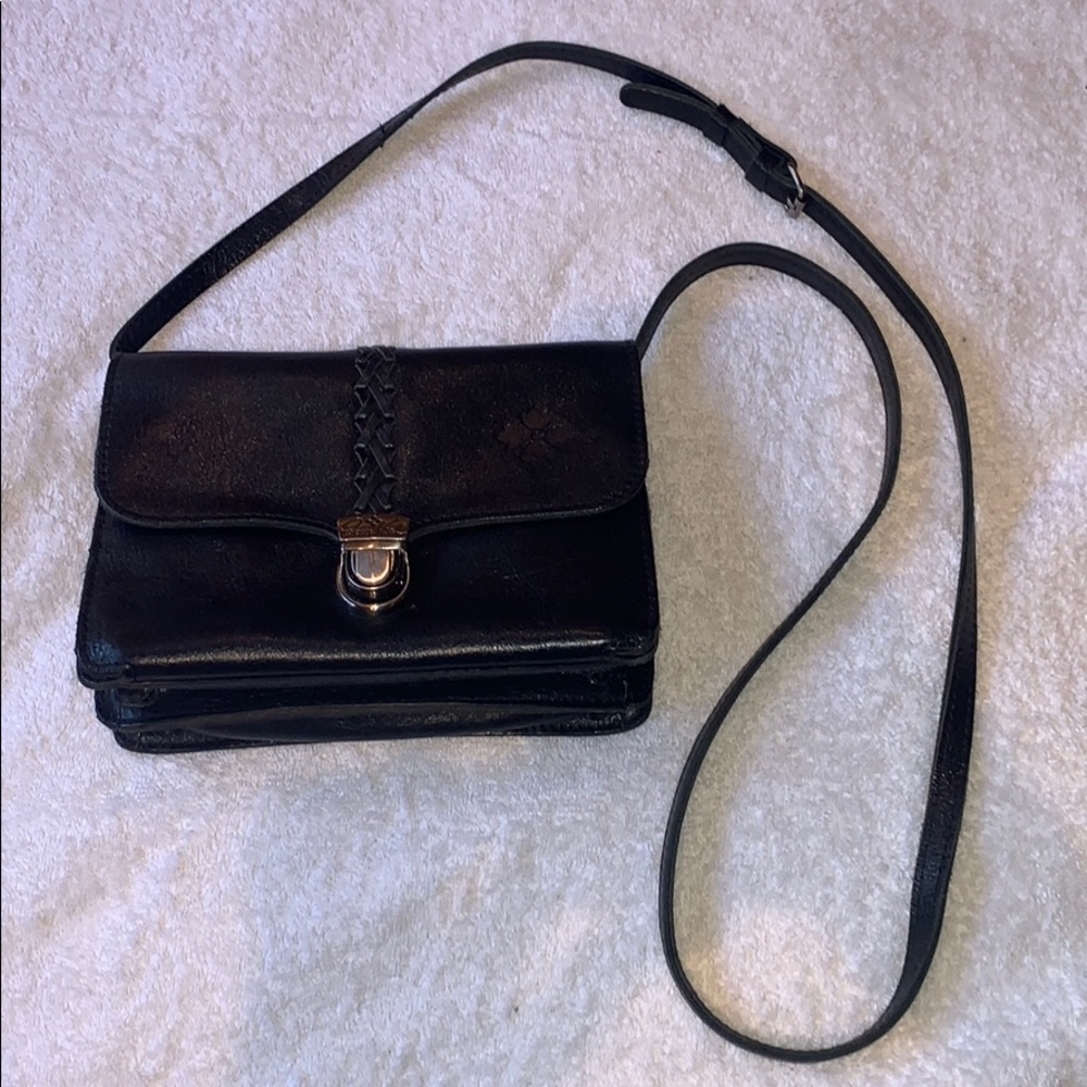 Patricia Nash Black Leather Bag